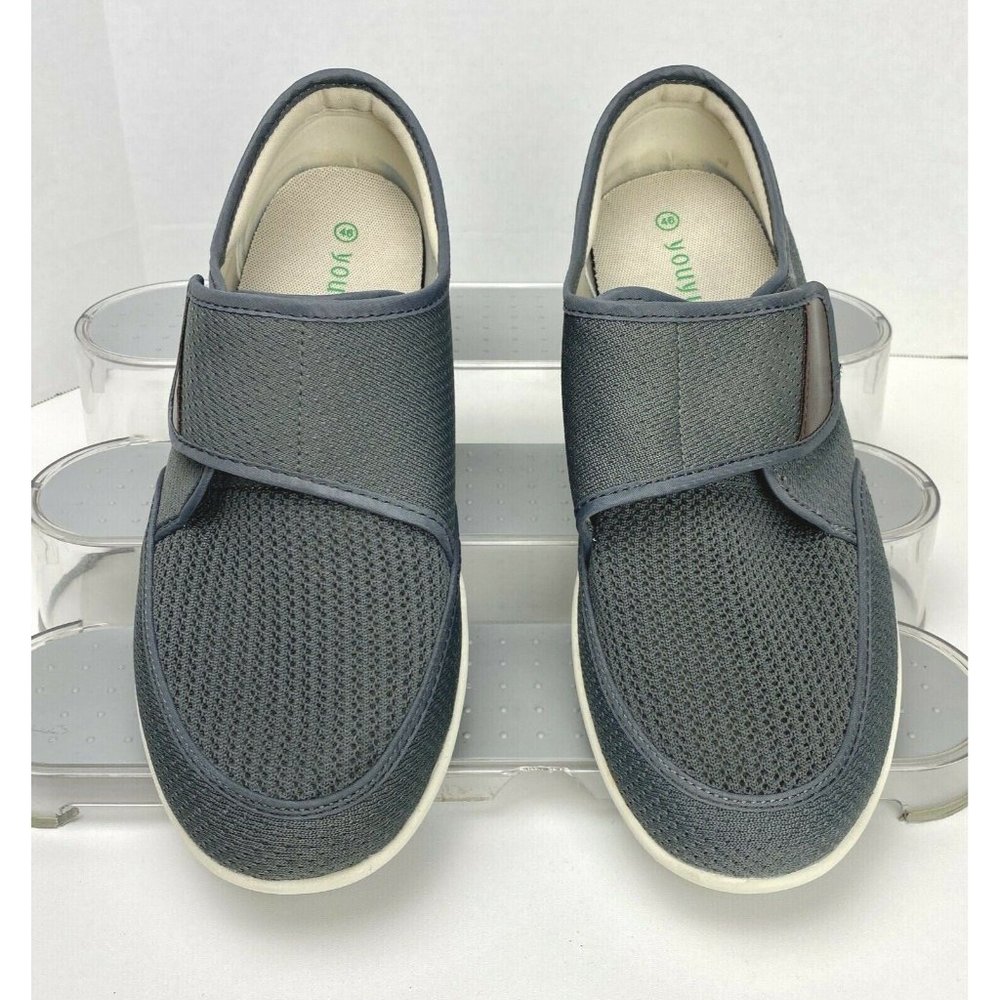 Size 9 HP Youyun Orthopedic Gray Mesh Men's Shoes Memory Foam Tech